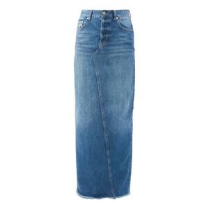 Raey split back denim maxi skirt